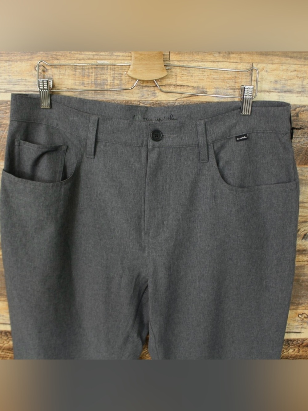 Travis Mathew Open To Close Golf Pants Size 36 Mens Dark Grey - Picture 2 of 6